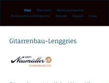 Tablet Screenshot of gitarrenbau-lenggries.de